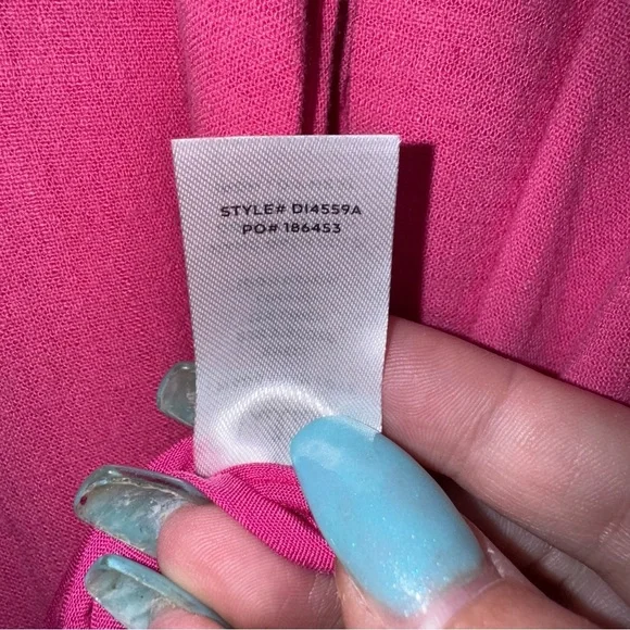 NWT LULU’S Perfect Day for Love Pink Cutout Tie-Front Mini Dress Size Medium - Picture 14 of 14